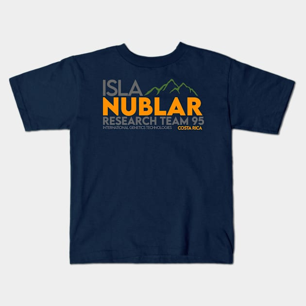 Isla Nublar Research Team Kids T-Shirt by DreadfulThreads